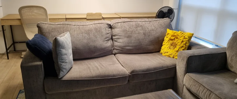 Altari Grey Fabric Sofa thumbnail