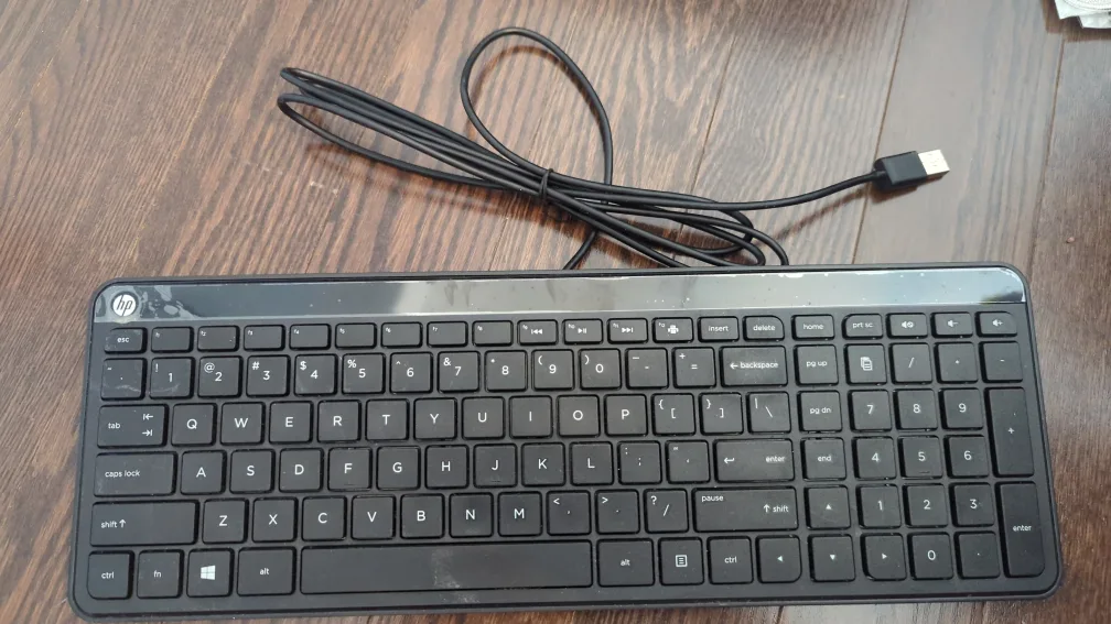 HP Wired Keyboard - Black thumbnail