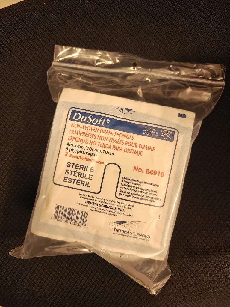 Non-Woven Drain Sponges, 4inx4in thumbnail