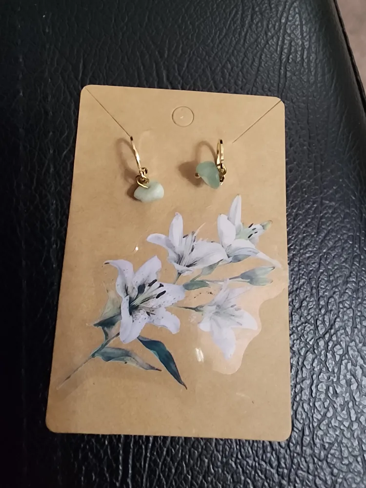 Cute Jade Earings thumbnail