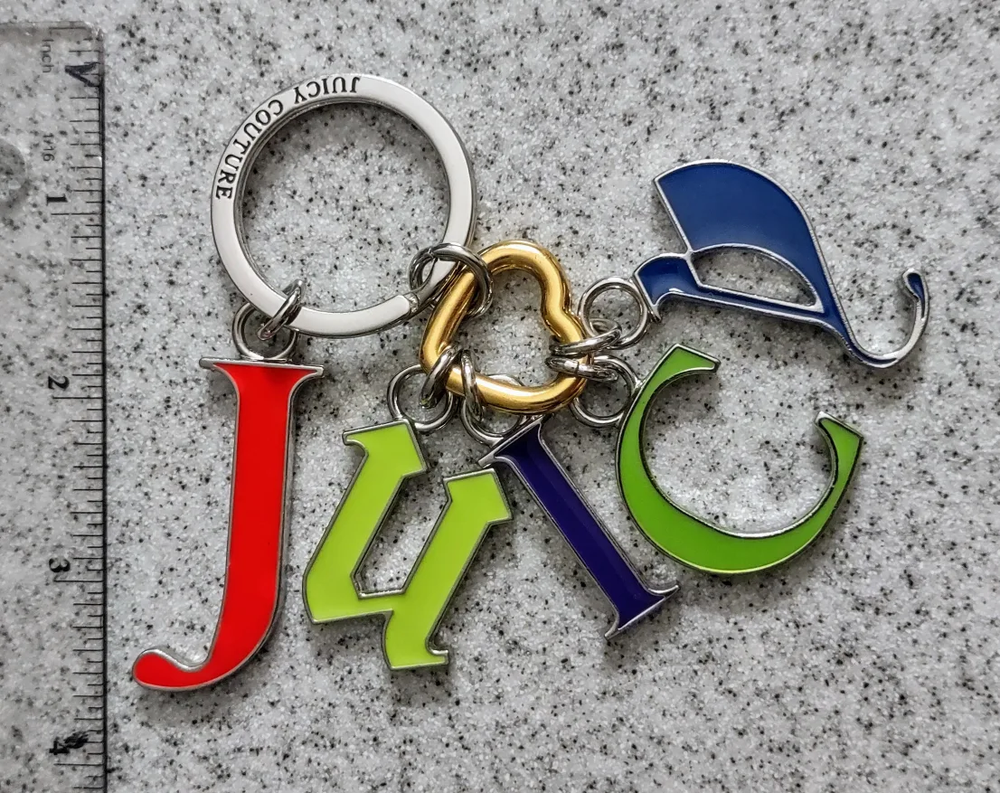 (NEW) Juicy Couture Letter Keychain image indicator(5)