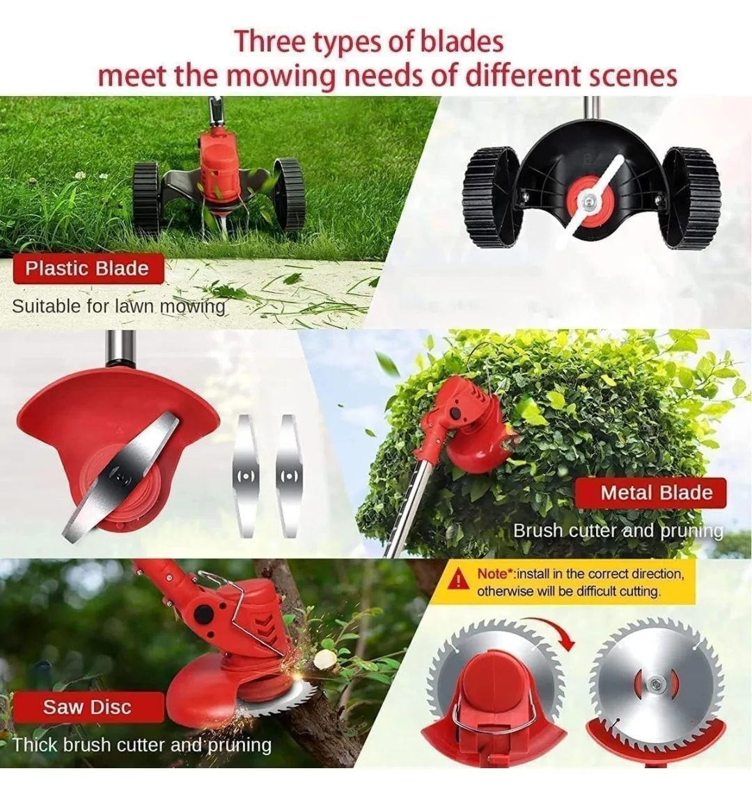 Cordless Electric Weed Eater 24V | 3-in-1 Grass Trimmer & Edger image indicator(9)