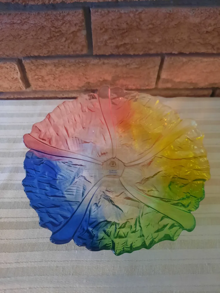 Rainbow Coloured Glass Platter image indicator(2)