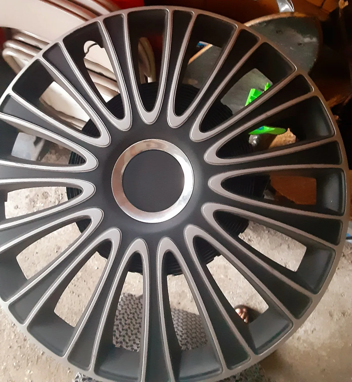 4 x Wheel Covers - Grey & Silver thumbnail