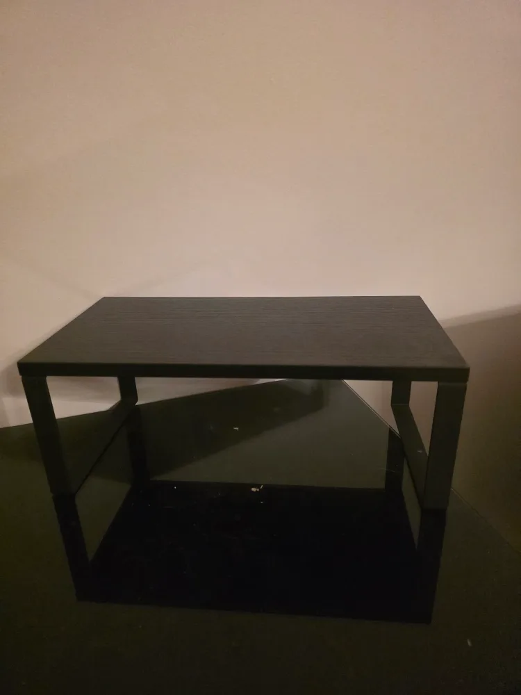 Black Side Table 12 inch x 6 inch 🧡 thumbnail