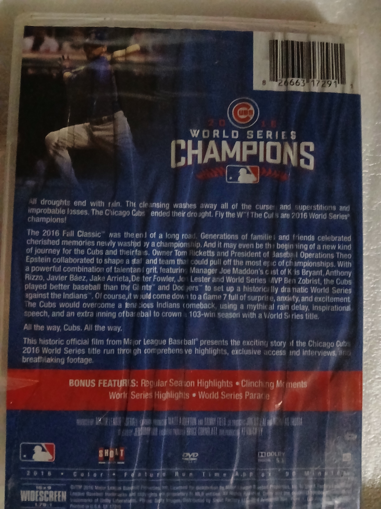 2016 World Series Champions - Chicago Cubs DVD - photo 2