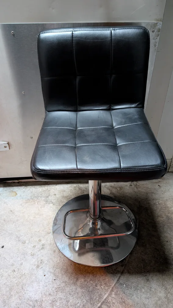 Black Swivel Bar Stool thumbnail