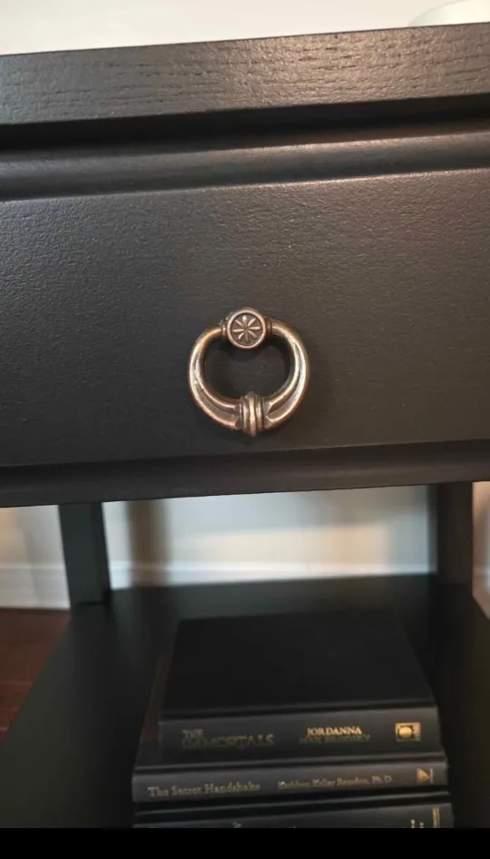 Black End Table with Drawer image indicator(2)