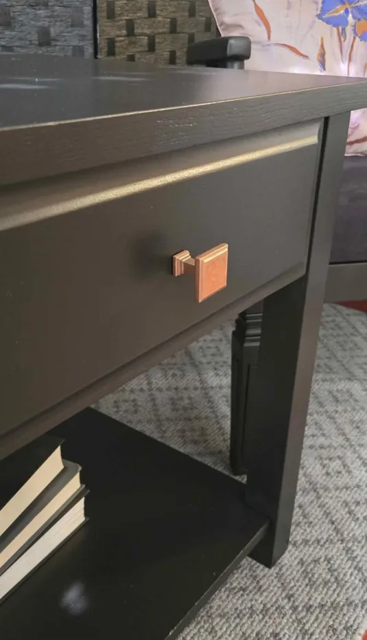 Black End Table with Drawer image indicator(6)