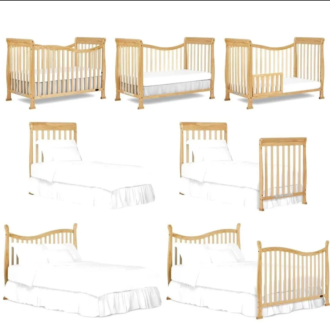 Convertible Crib - Natural Wood Finish thumbnail