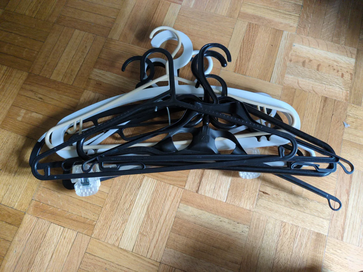 Clothes Hangers - Black and White - 12 thumbnail