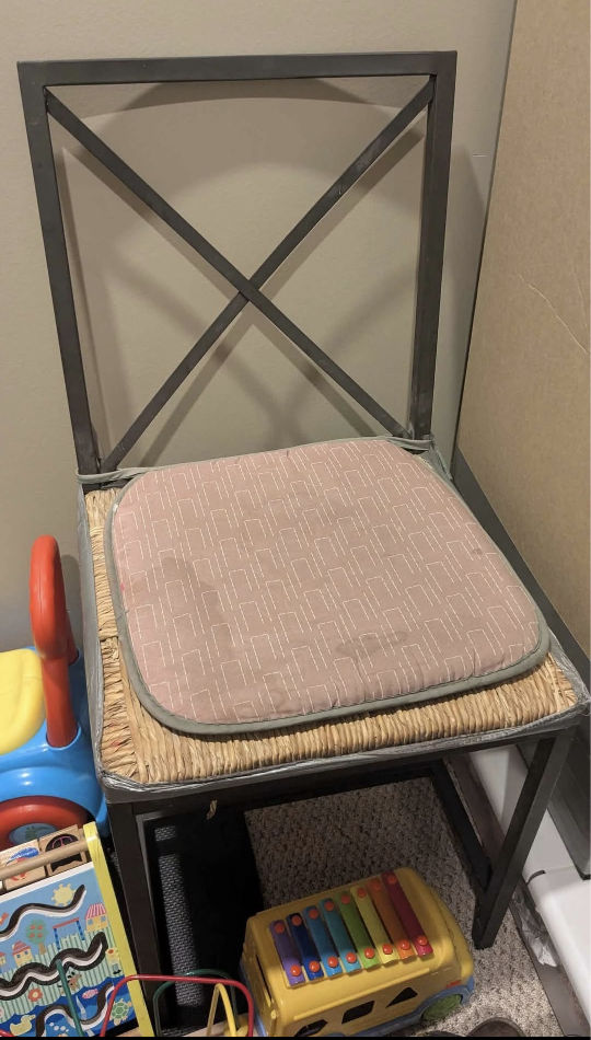 Outdoor wicker chair