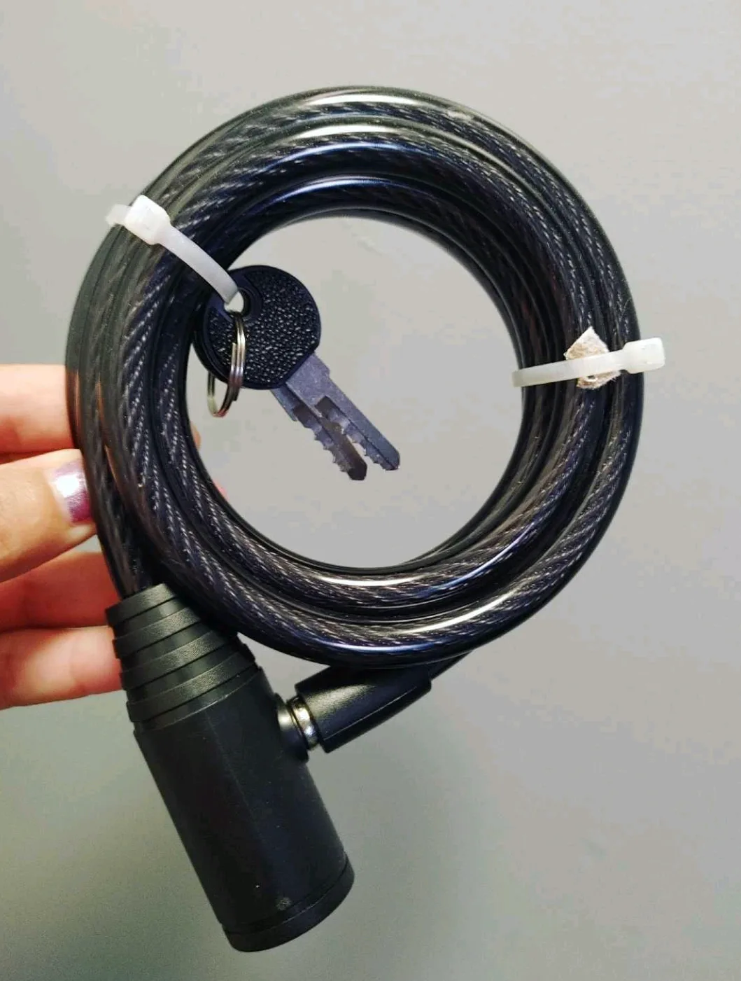 Bike Lock with Keys - Black thumbnail