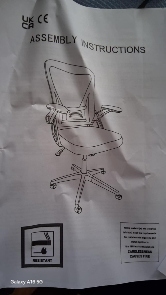 Office Chair - Adjustable Height, Light Blue - photo 5