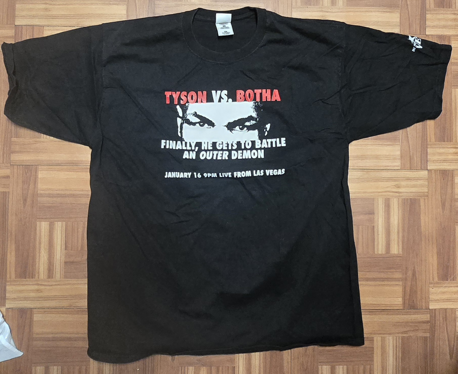 Fruit of the Loom Tyson vs Botha Black XL T-Shirt