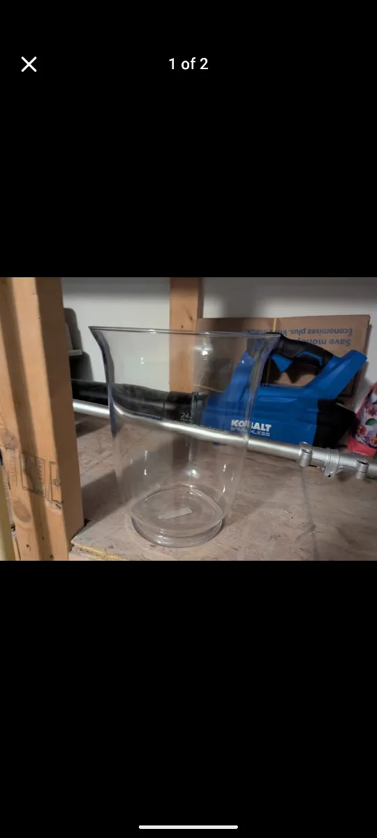 IKEA Clear Glass Vase thumbnail