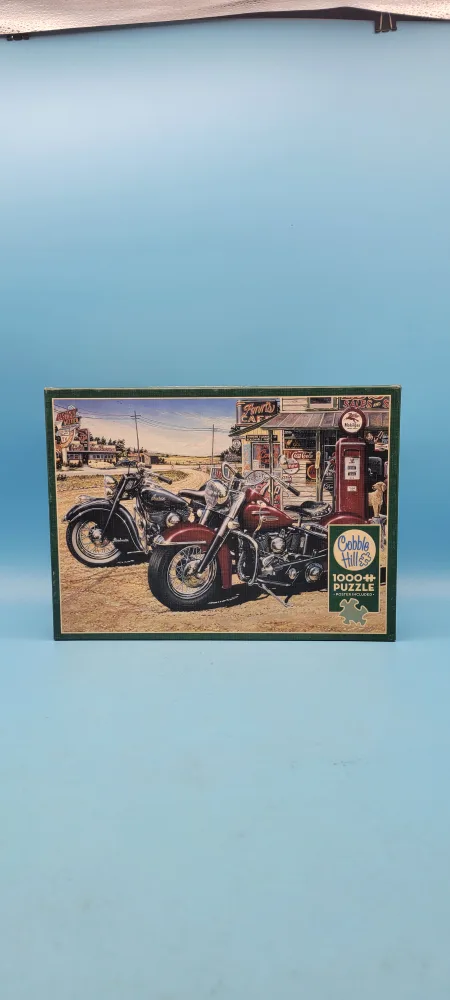 Cobble Hill  Motorcycle Puzzle 1000 Piece Complete thumbnail