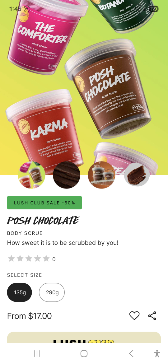 Lush Posh Chocolate Body Scrub - photo 2