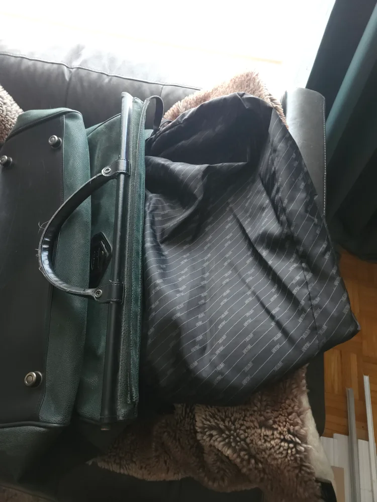 Vintage Jaguar Weekender Bag - Green & Brown image indicator(6)