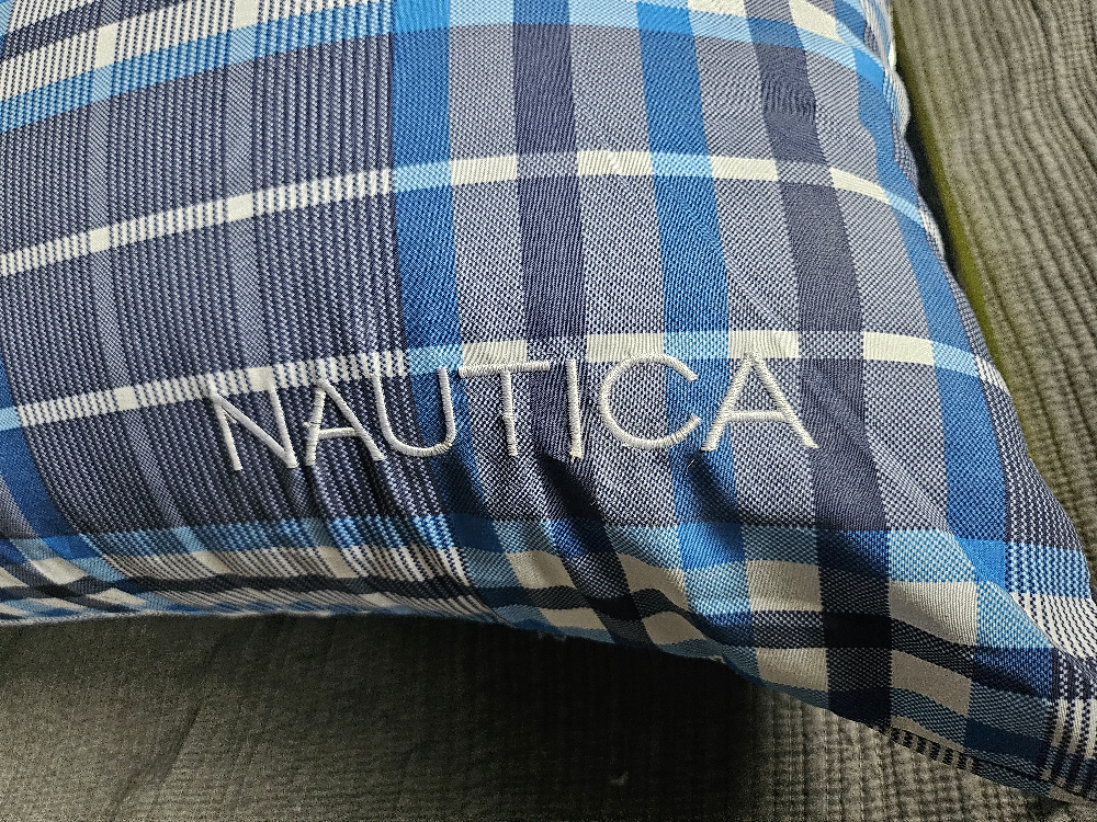 Nautica Plaid body Pillow
