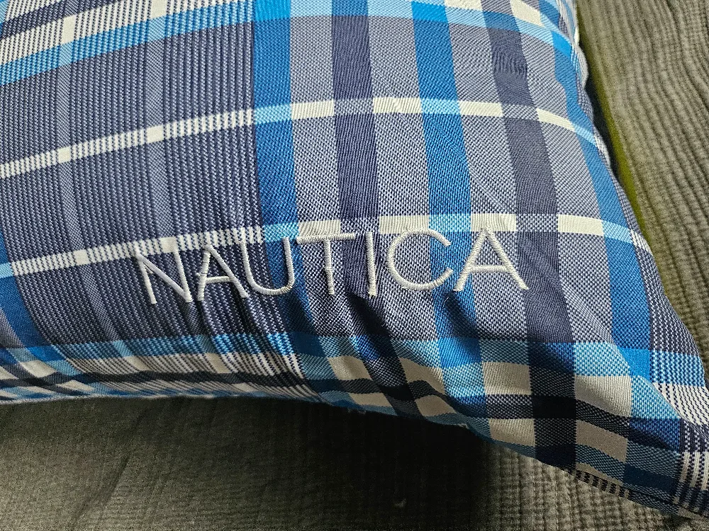 Nautica Plaid body Pillow thumbnail