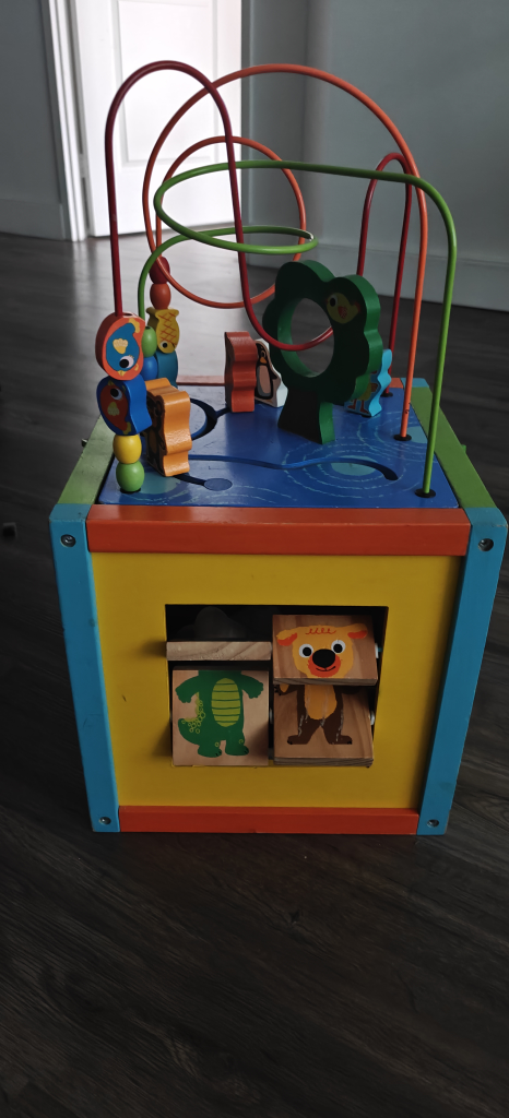 🧸 Multi-Activity Wooden Learning Cube for Toddlers - photo 2