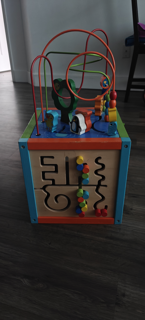 🧸 Multi-Activity Wooden Learning Cube for Toddlers - photo 3