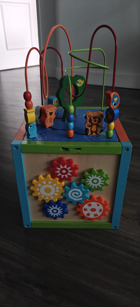 🧸 Multi-Activity Wooden Learning Cube for Toddlers - photo 4