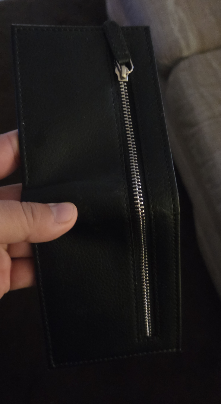 Black Leather Bifold Wallet - photo 2