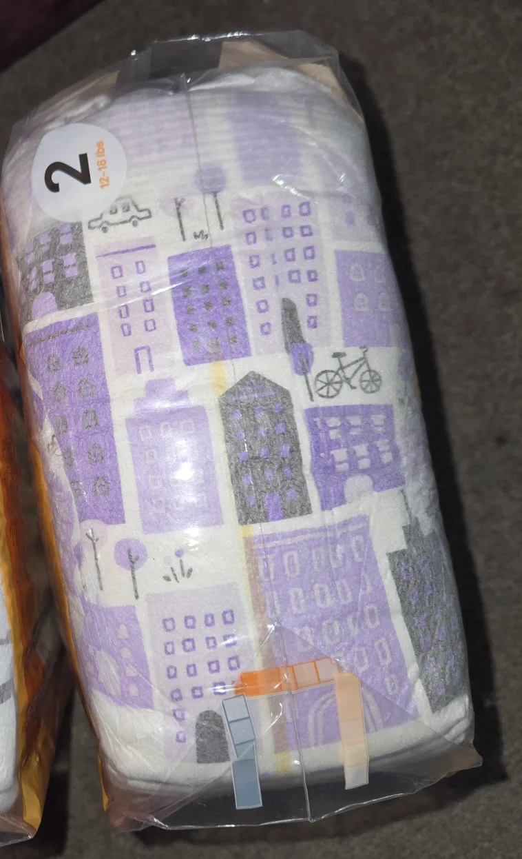 Four packs of Hello Bello size 2 diapers (32 diapers in pack) image indicator(2)