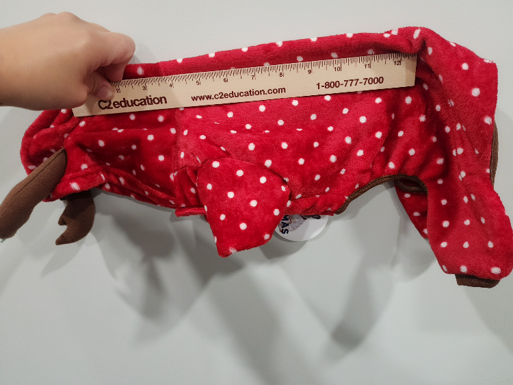 Dog Reindeer Pajamas XS/S Red & White - photo 4