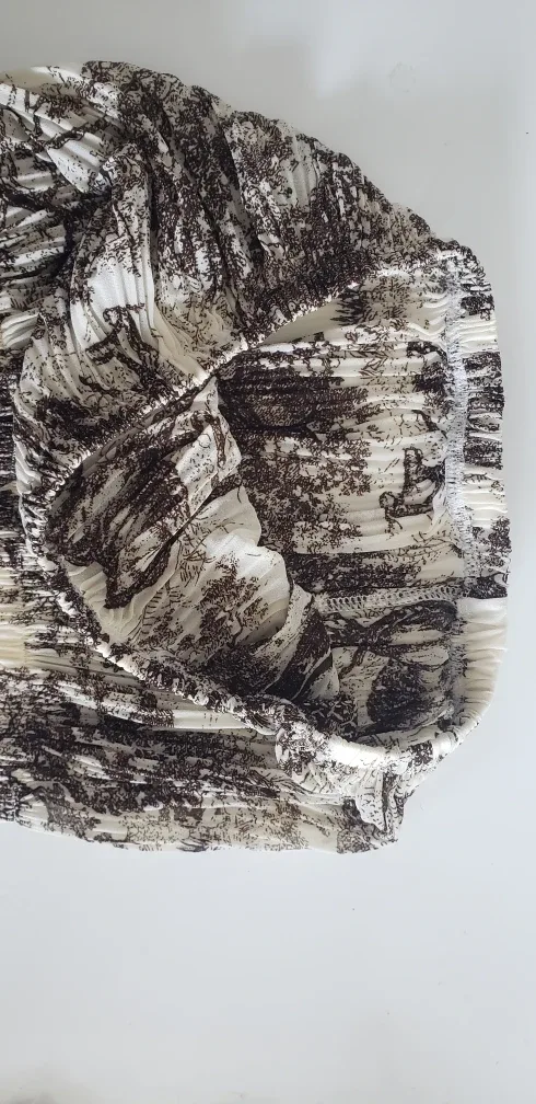 Dioriviera Bandeau Crop Top - Brown & Cream image indicator(2)