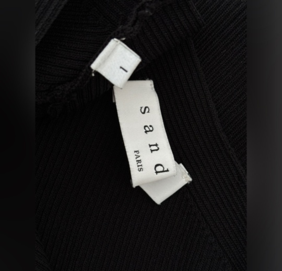 Sandro Paris Black One-Shoulder Top - Size 1 - photo 2