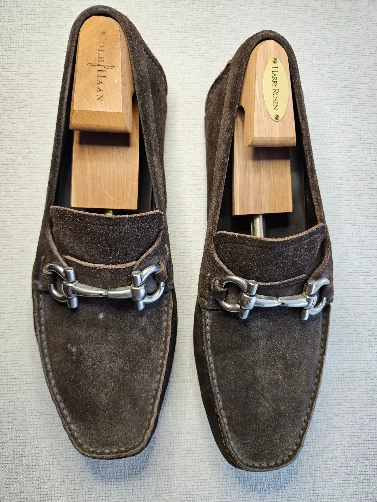 Salvatore Ferragamo Suede Loafers thumbnail