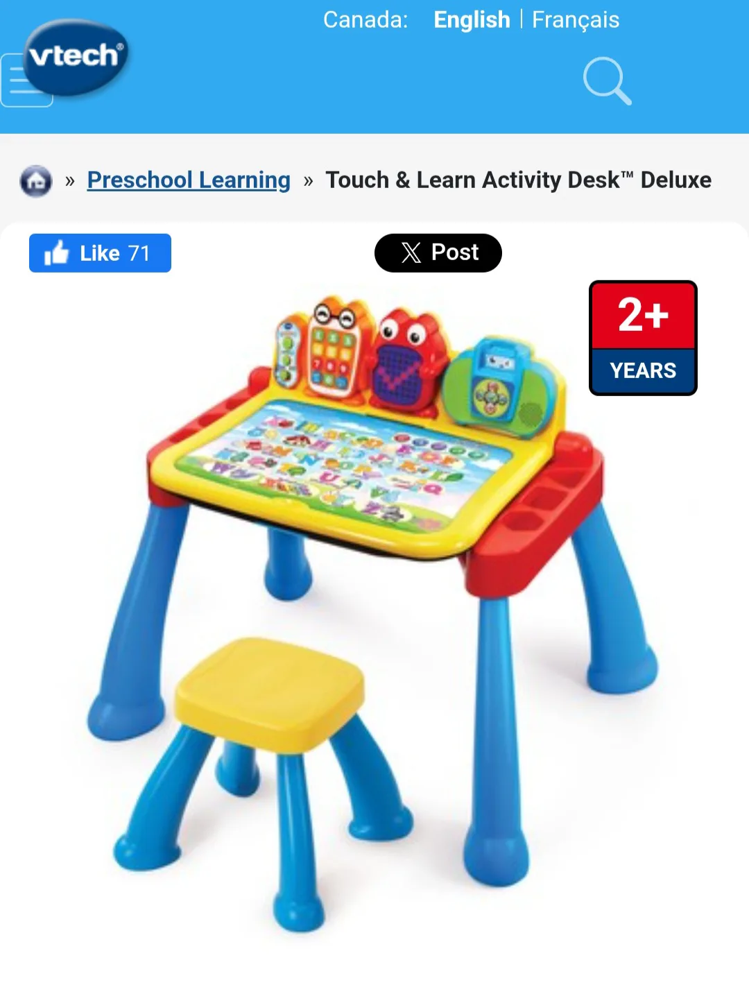 VTech Touch & Learn Activity Desk Deluxe image indicator(2)