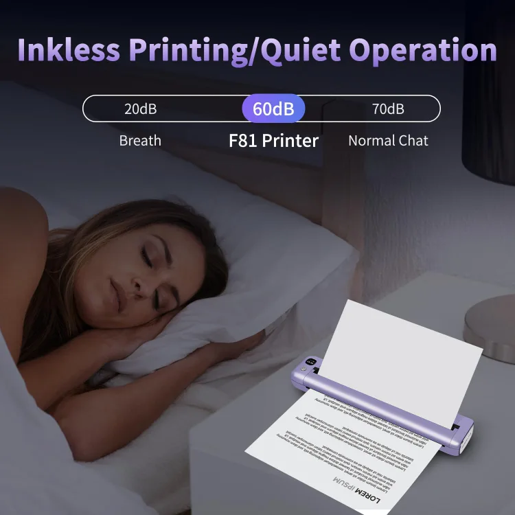 Portable Printer Wireless for Travel BNIB image indicator(6)