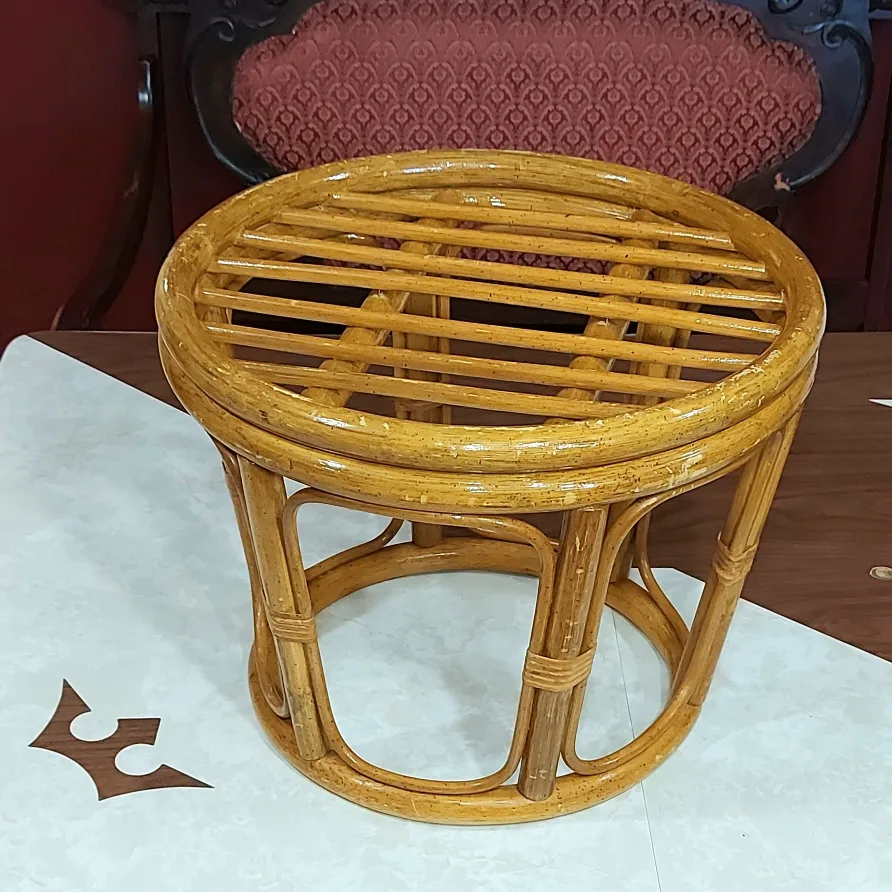 1970s end table 🪴 boho plant stand image indicator(3)