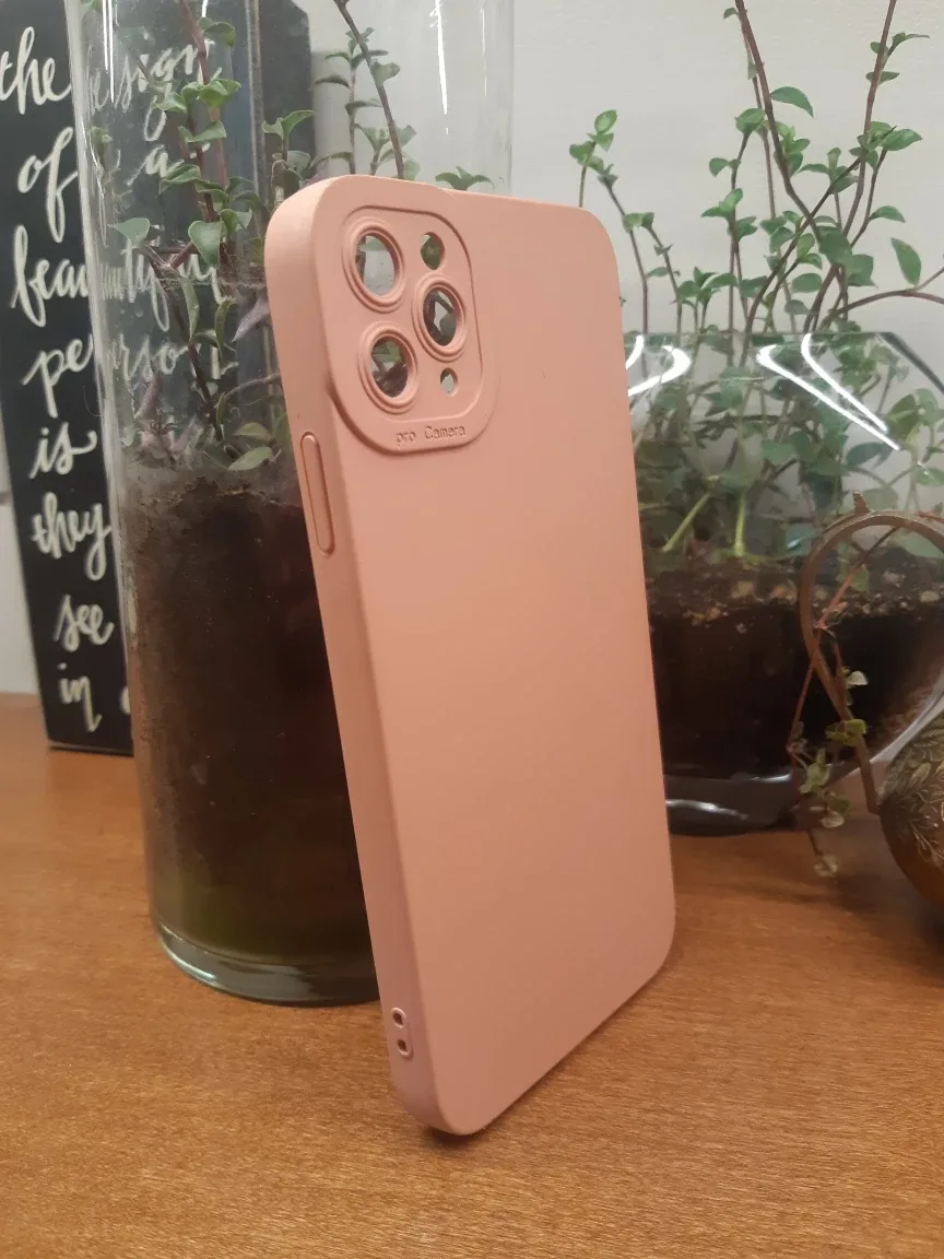 Soft Pink Silicone Iphone 11 Pro Max case thumbnail