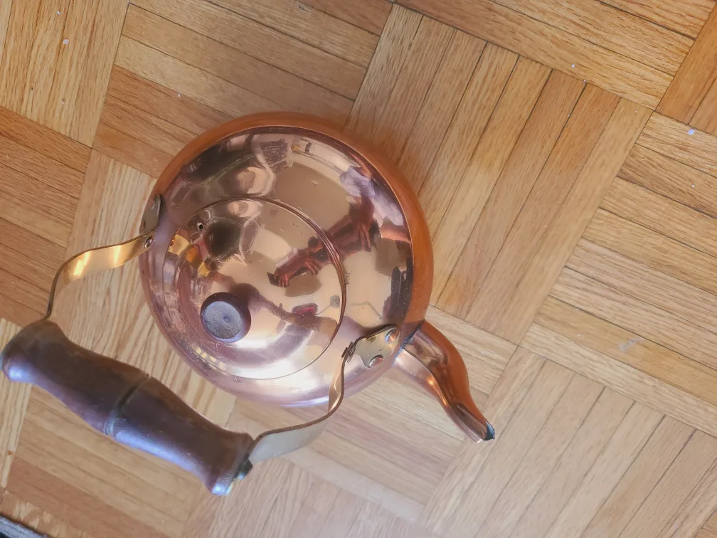Vintage Copper Tea Kettle -Made in Portugal thumbnail