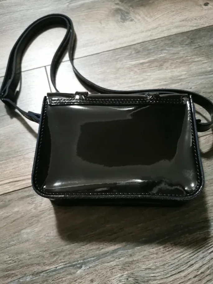 Dr. Martens Black Enamel Crossbody Bag image indicator(3)