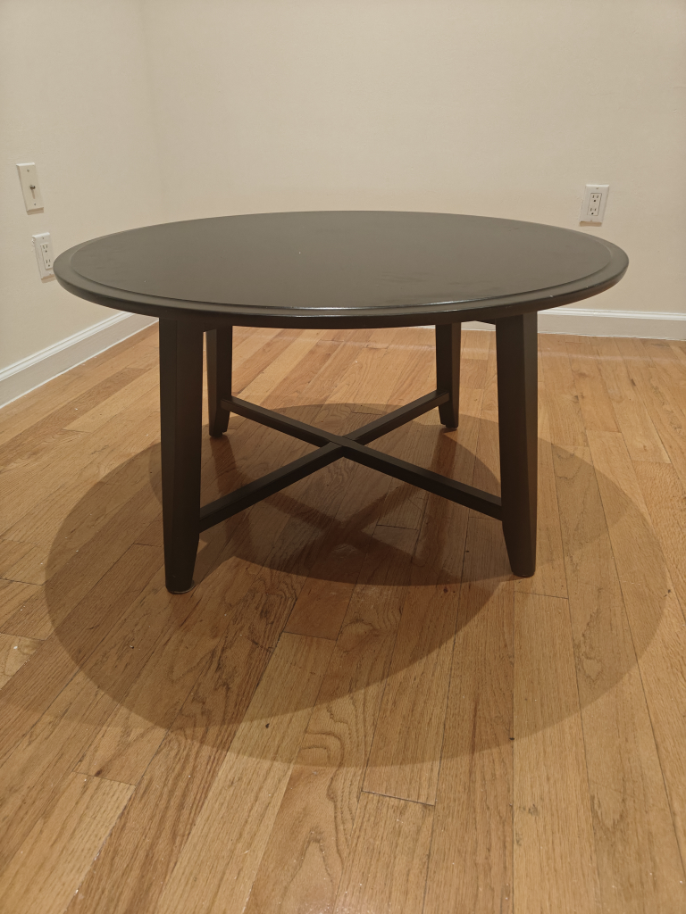 Round Black Coffee Table - photo 2