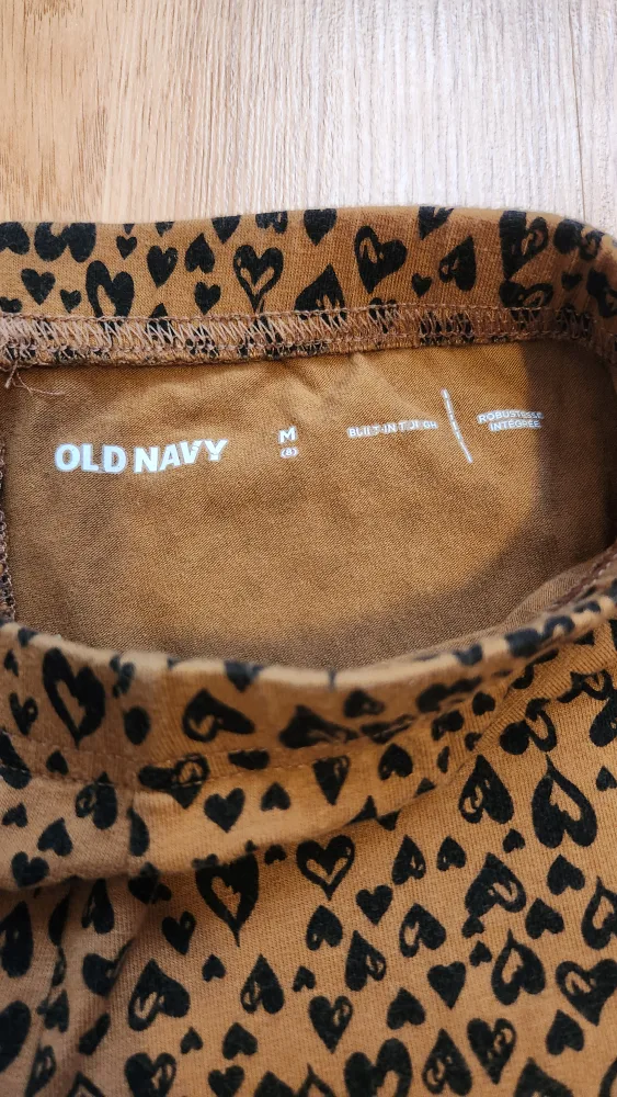 Girl's Heart Print Flare Leggings - Size M (8) image indicator(2)