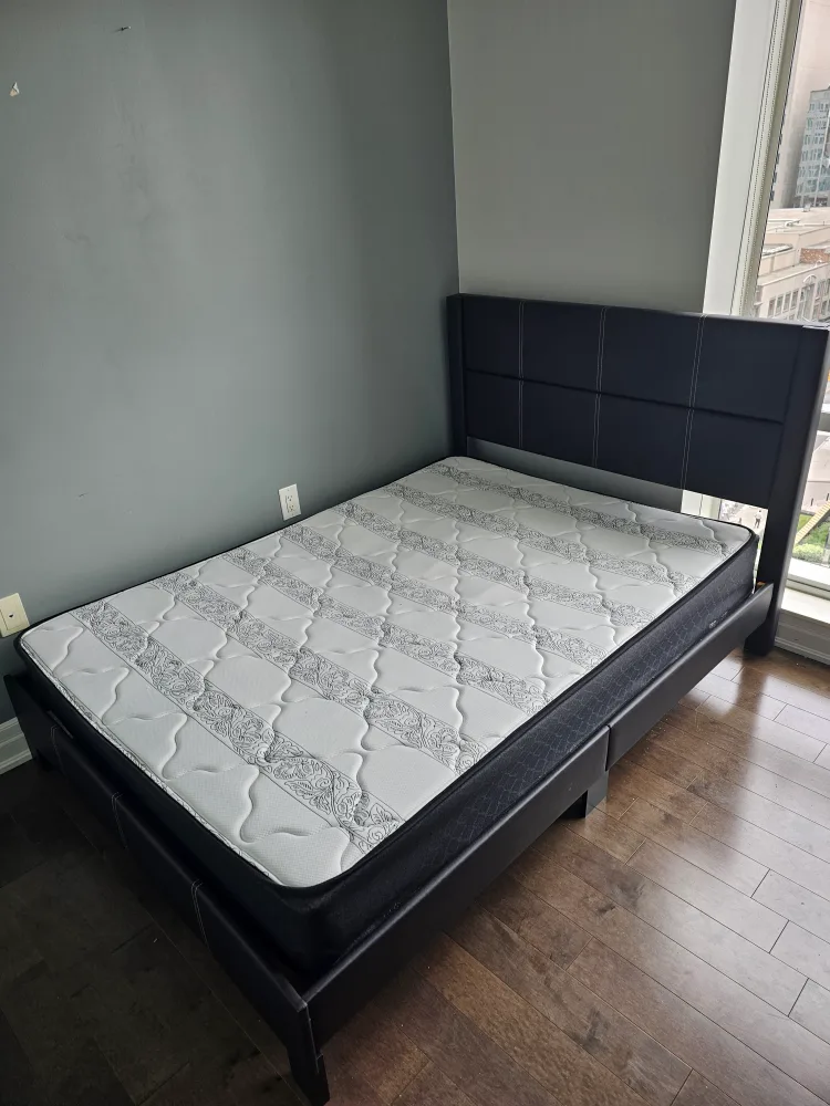 Full Size/Double Bed Frame with Mattress thumbnail