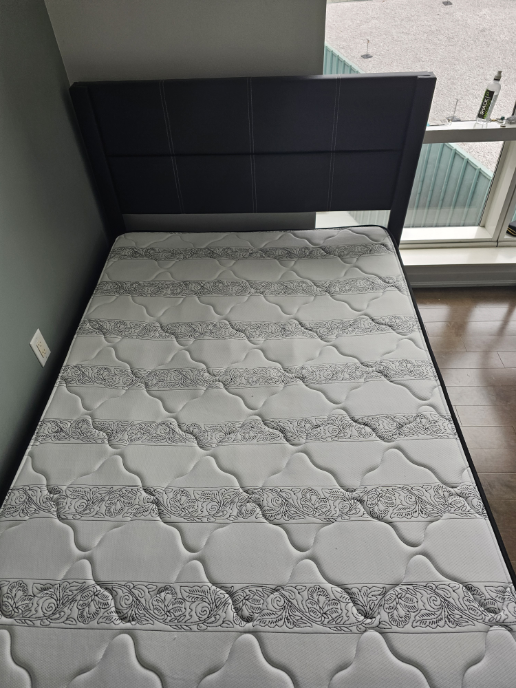 Full Size/Double Bed Frame with Mattress - photo 2