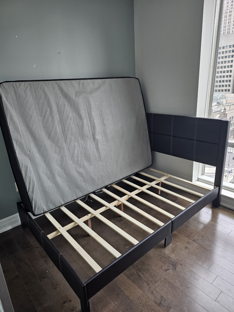 Full Size/Double Bed Frame with Mattress - photo 4