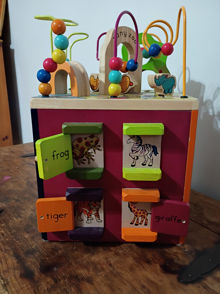 Wooden Activity Cube. 10 bucks. - photo 4