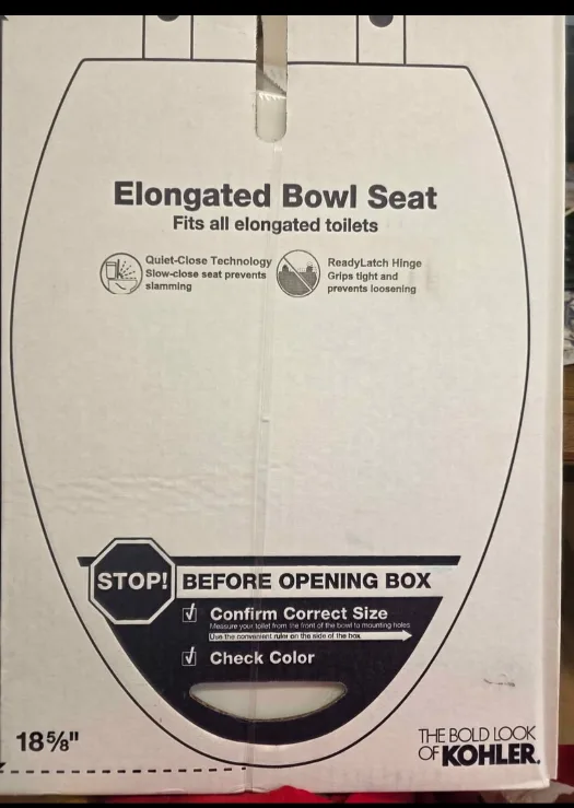Kohler Elongated Bowl Seat - New in Box!