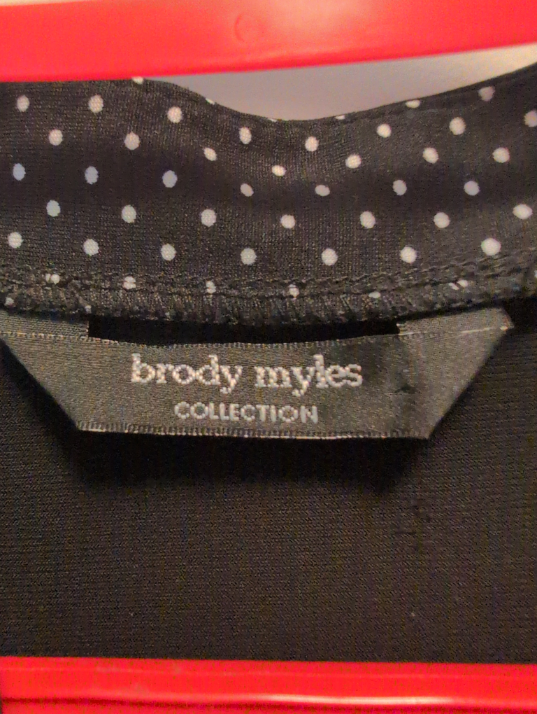 Black and White Polkadot Top - Size S - photo 2