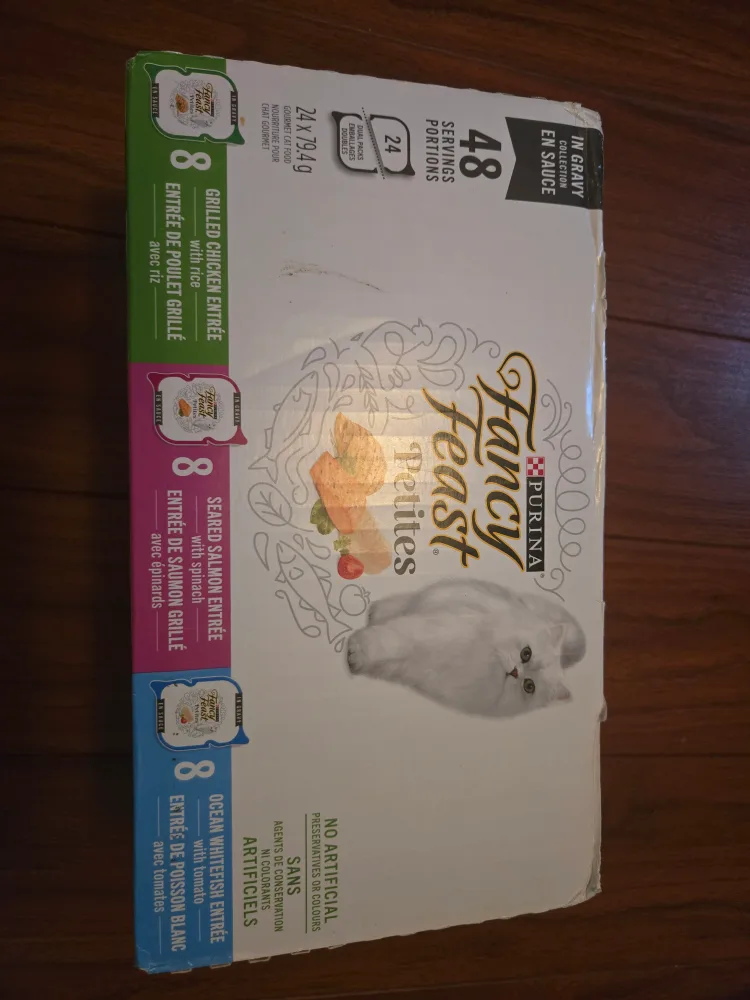 Wet Cat Food Bundle w/BNIB Fancy Feast Petites Variety Pack image indicator(7)