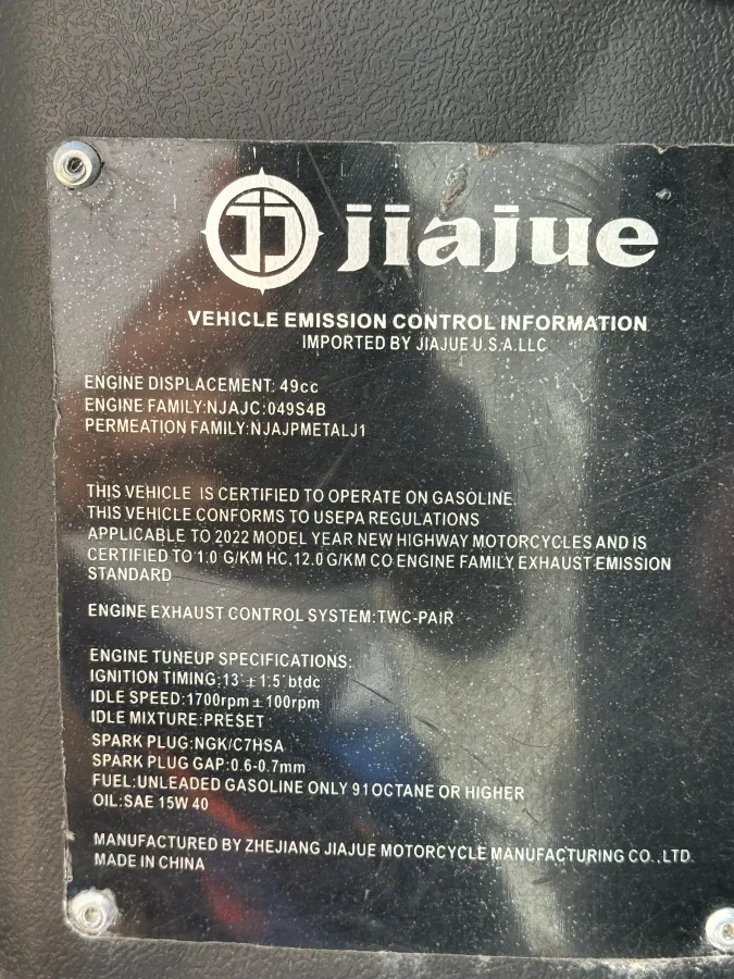 Transpro JJ50QT-21 Scooter image indicator(6)